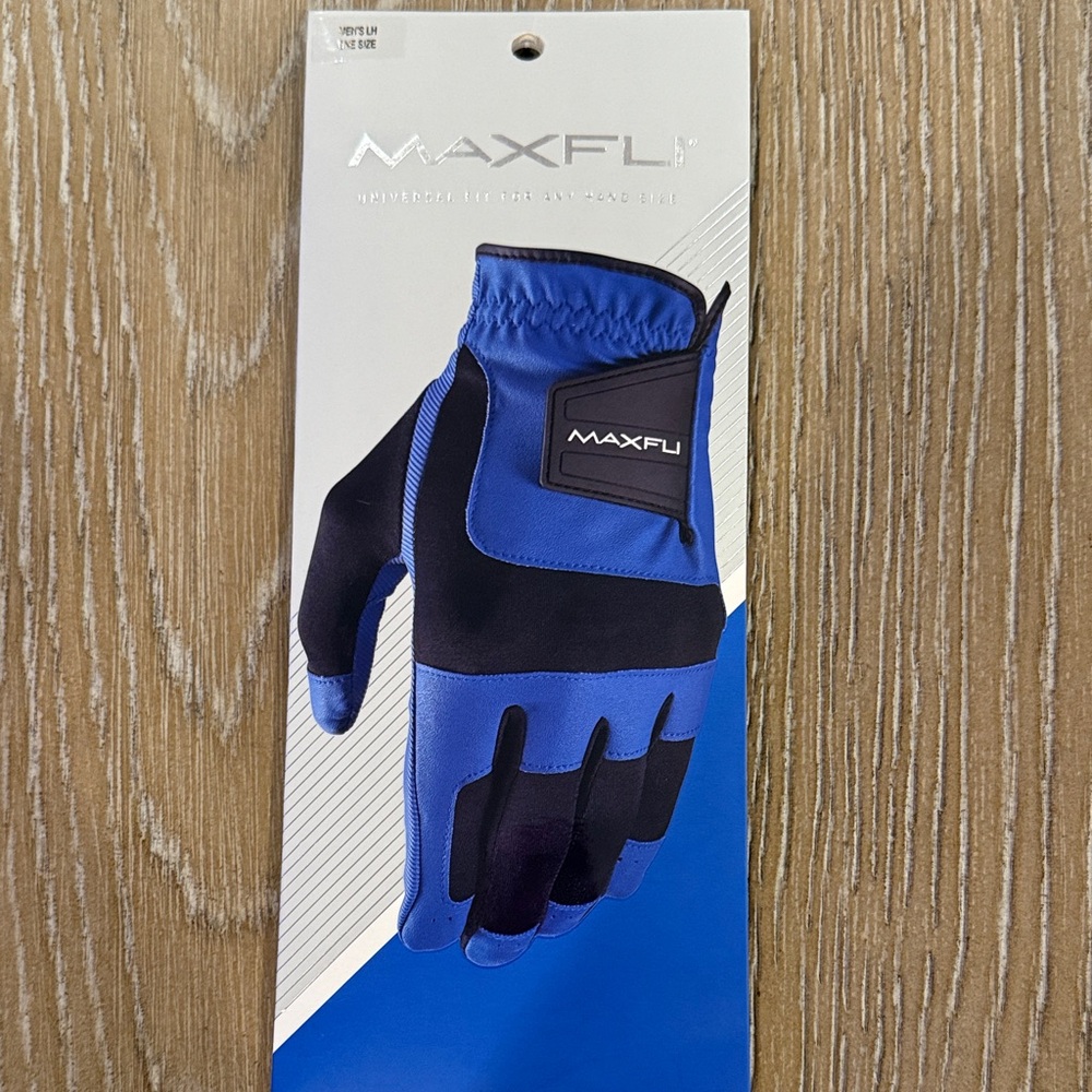 Maxfli Men's Blue and Black Golf Glove